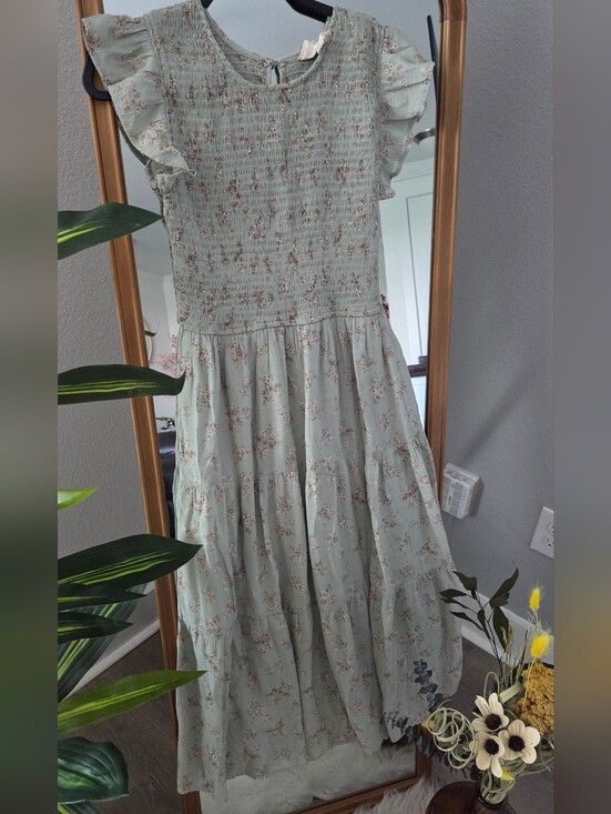 Sweet Wanderer Dresses & Skirts - Sweet Wanderer Mint Floral Tiered Maxi Dress